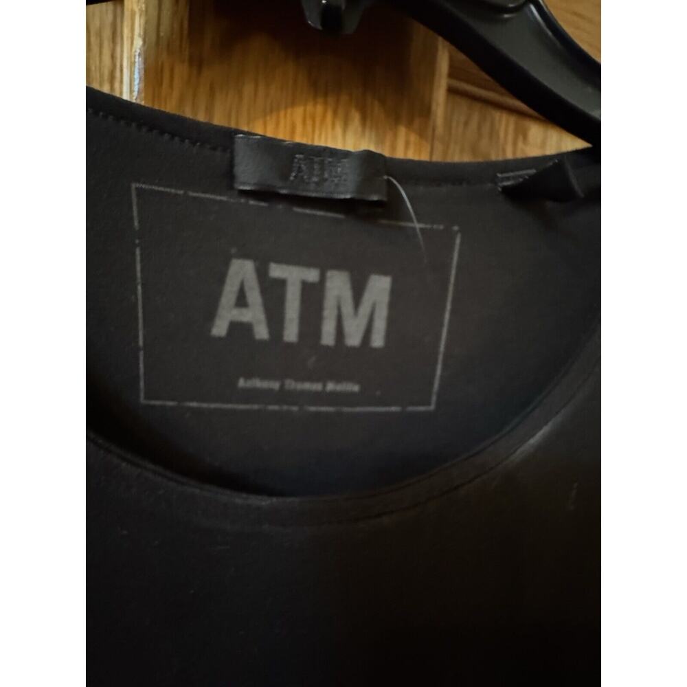 ATM Anthony Thomas Melillo Racerback Stretch Pima Cotton Maxi Black Dress M $295 - Picture 8 of 8